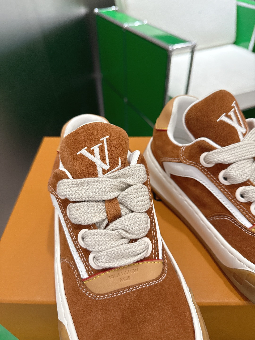 Louis Vuitton LV Skate Sneaker Brown Suede Luxury Men's Shoes