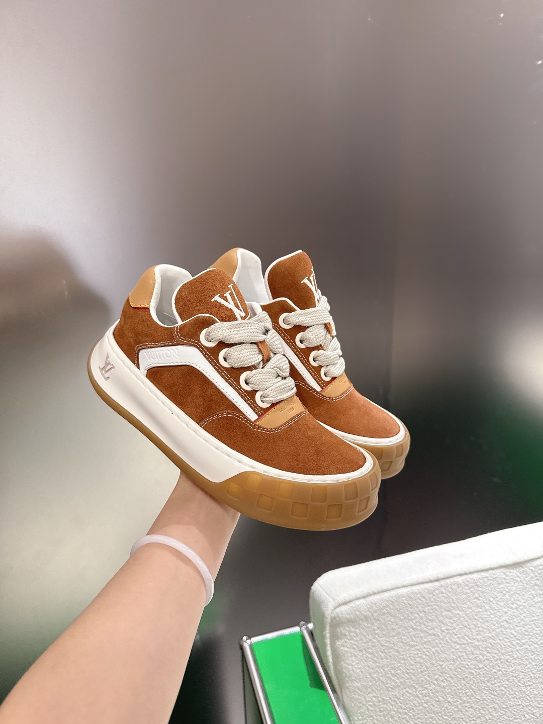 Louis Vuitton LV Skate Sneaker Brown Suede Luxury Men's Shoes