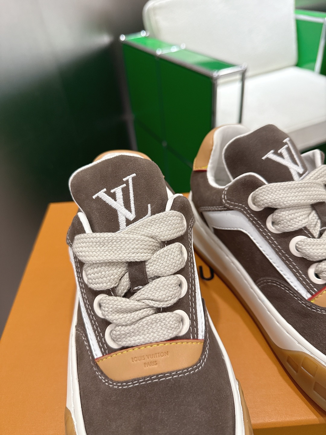 Louis Vuitton LV Skate Sneaker - Brown Suede & Gum Sole Luxury