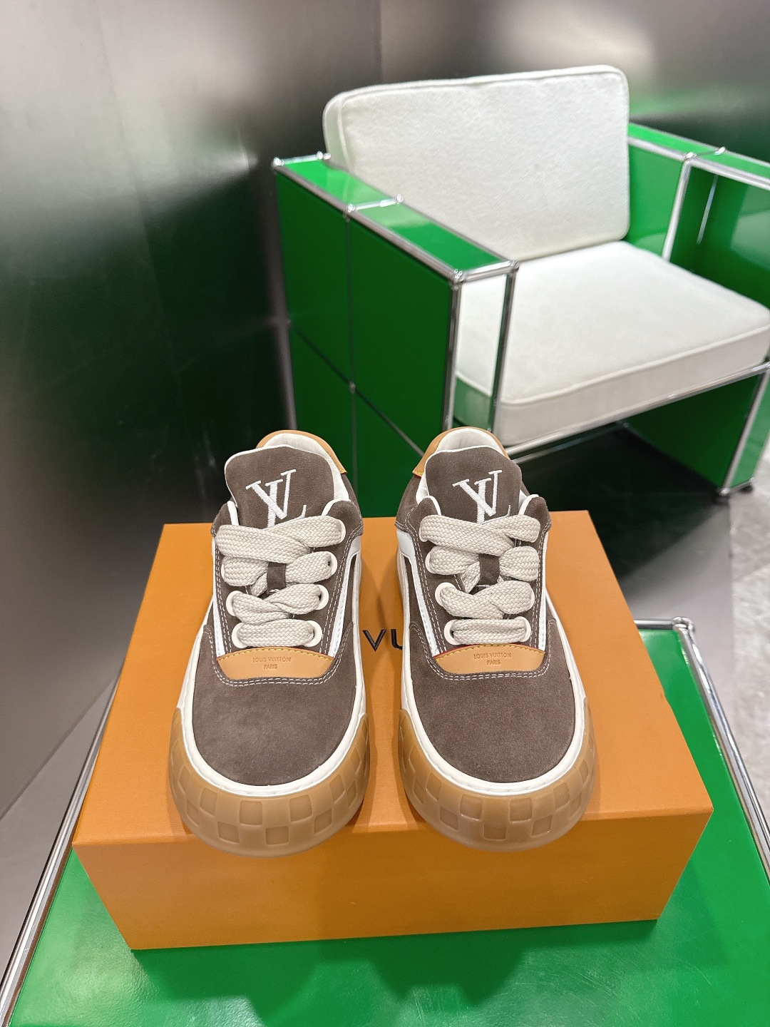 Louis Vuitton LV Skate Sneaker – Brown Suede & Gum Sole Luxury