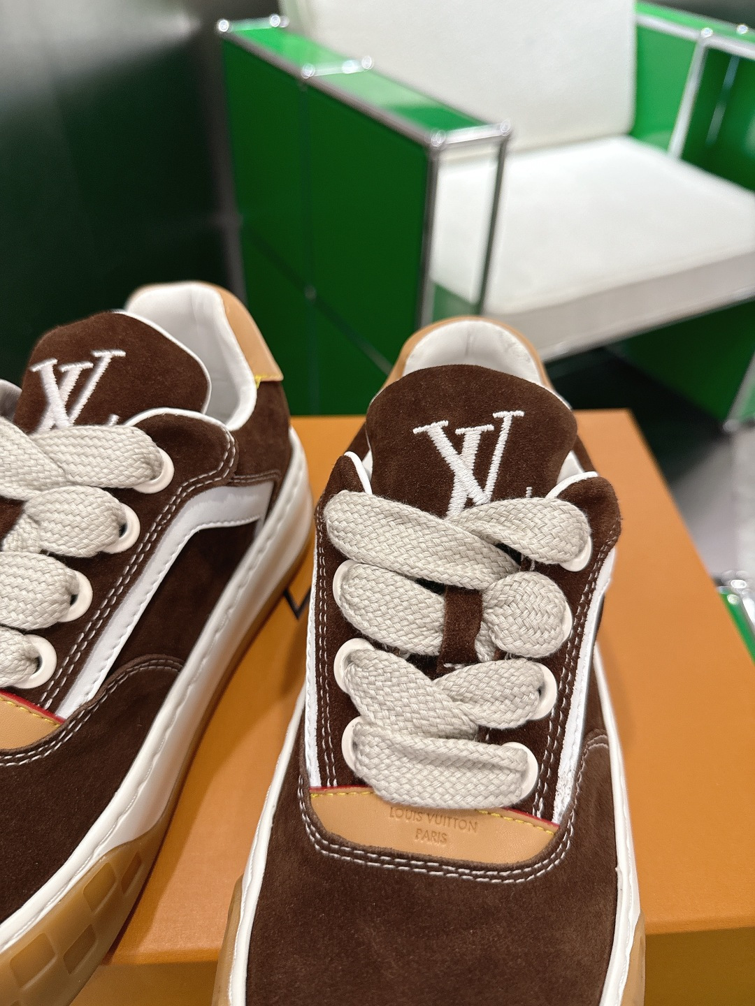Louis Vuitton LV Skate Sneaker Brown Suede Chunky Luxury Shoes