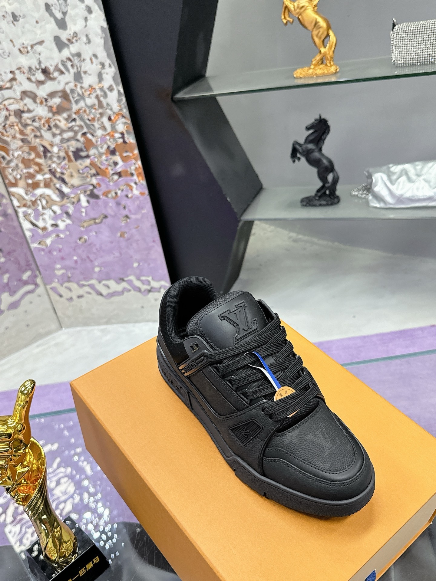 Louis Vuitton LV Trainer Sneaker - Triple Black Monogram Leather