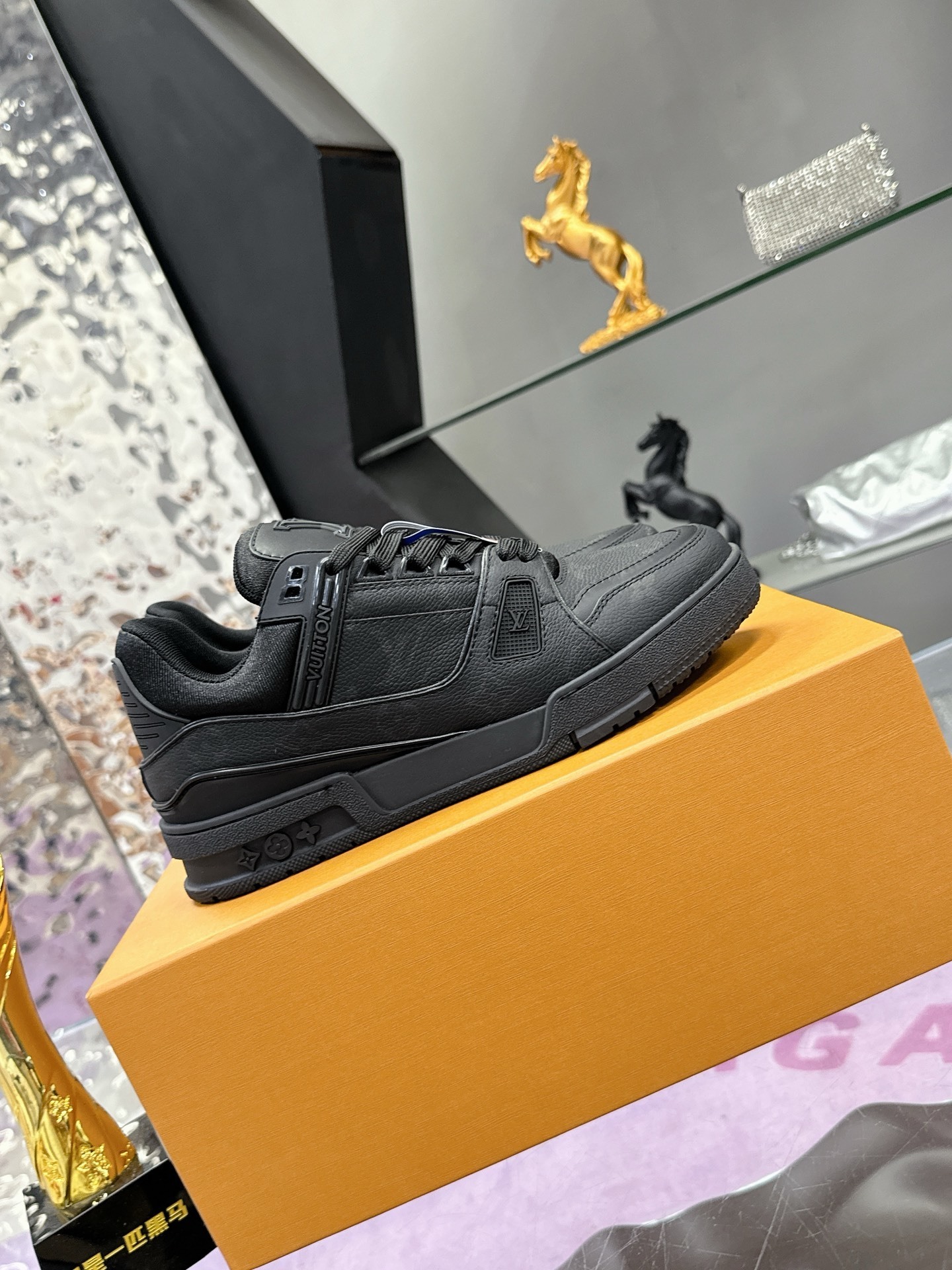 Louis Vuitton LV Trainer Sneaker - Triple Black Monogram Leather