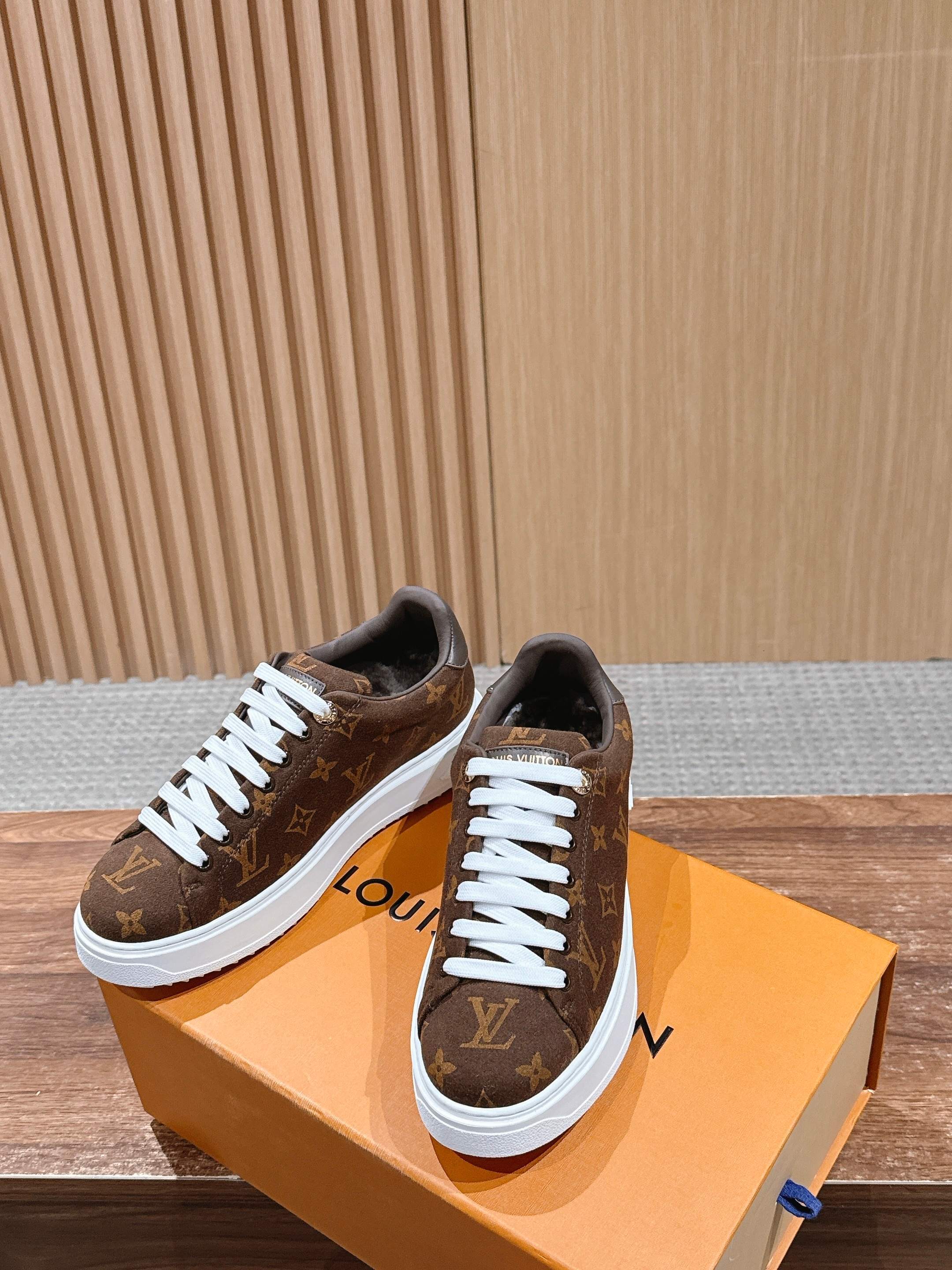 Louis Vuitton Monogram Canvas Low-Top Luxury Sneakers