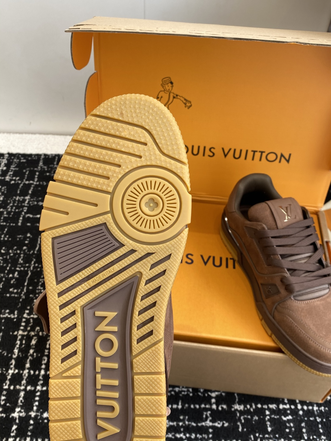 Louis Vuitton Brown Suede Trainer Sneakers - Premium Men's Shoes