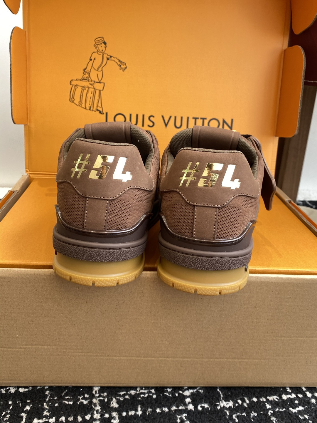 Louis Vuitton Brown Suede Trainer Sneakers - Premium Men's Shoes