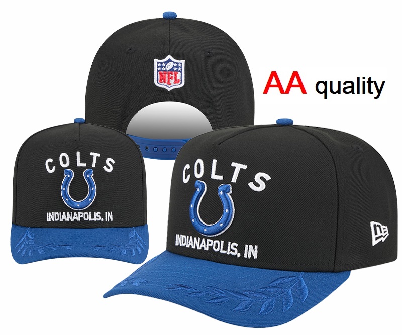 Indianapolis Colts 2025 NFL DRAFT ONSTAGE A-FRAME Black-Royal Fit
