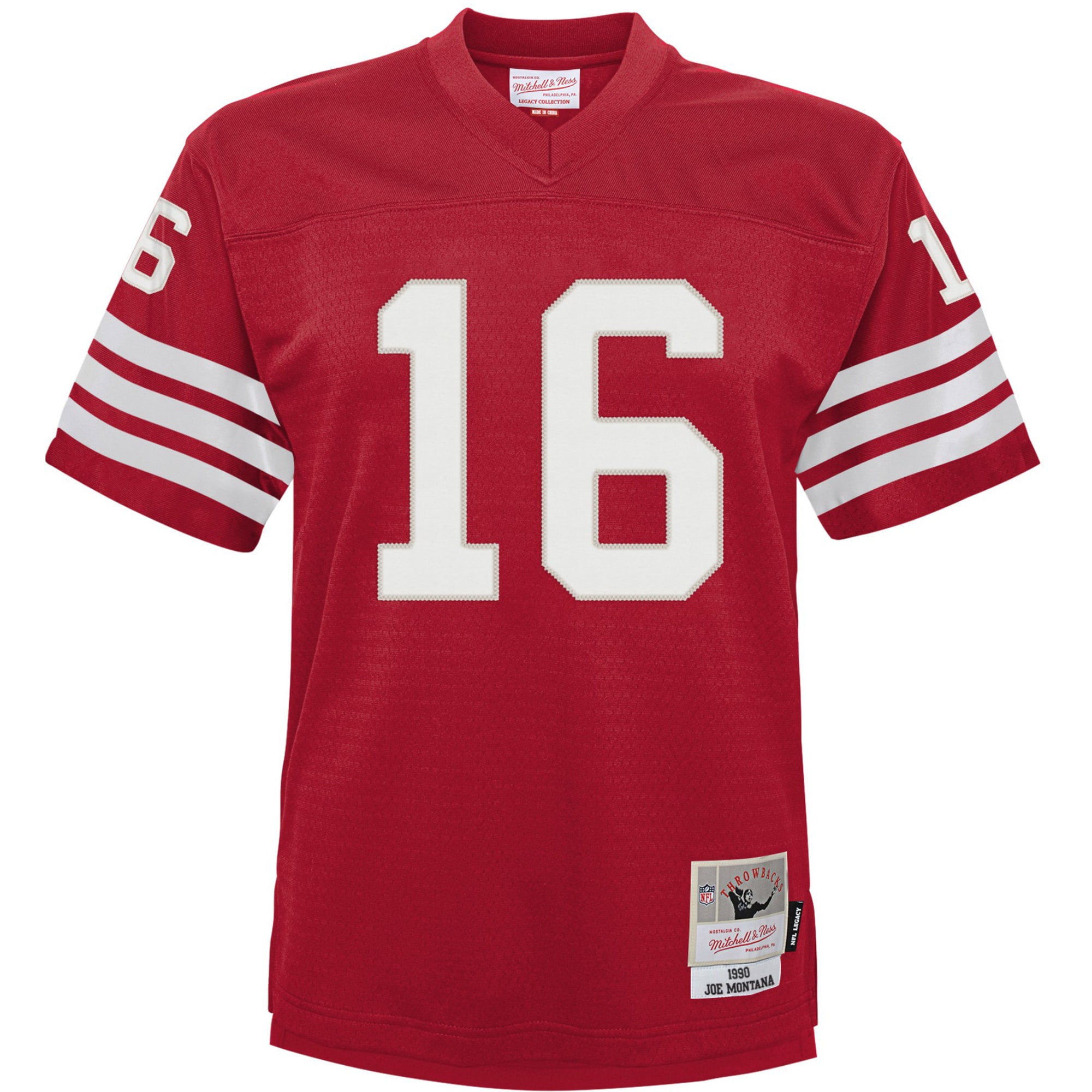 Infant San Francisco  Joe Montana Mitchell & Ness Scarlet 1990 Retired Legacy Jersey