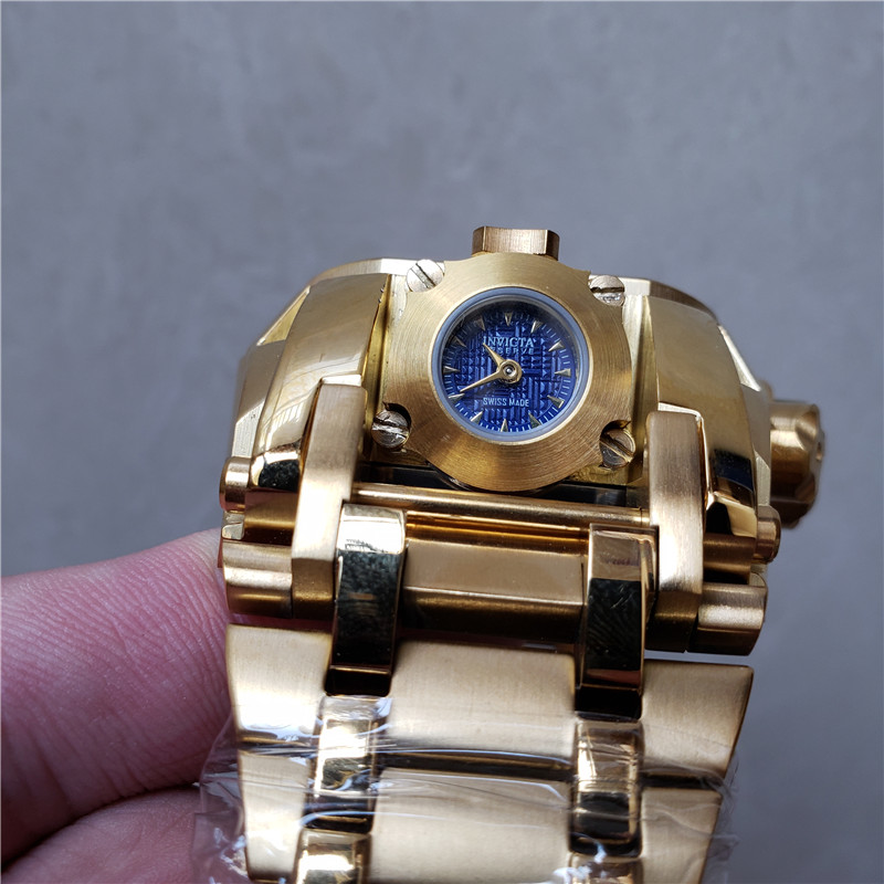 Invicta Gold Blue Chronograph - Invicta Reserve Gold Tone Blue Dial - Image 2