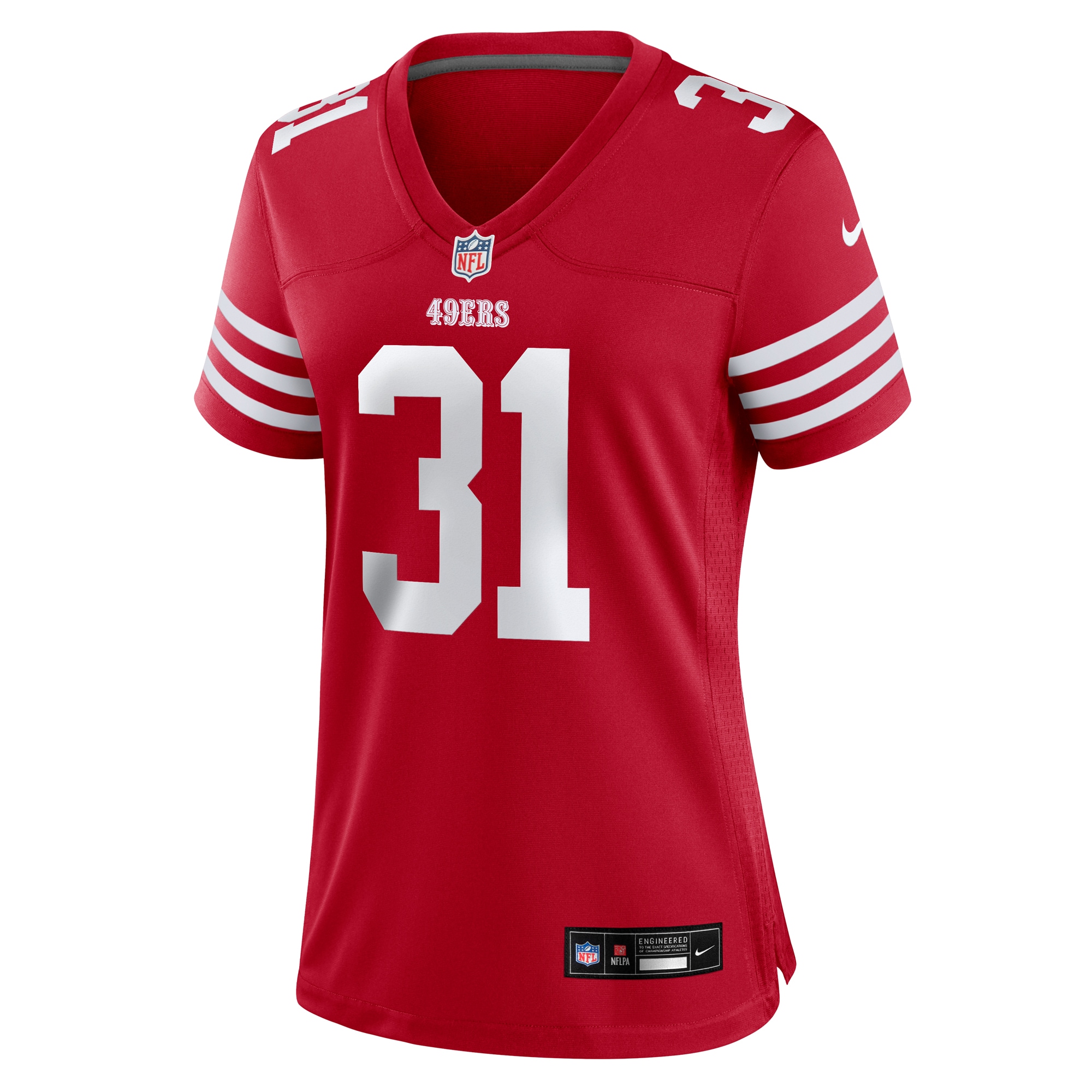 Isaac Guerendo San Francisco 49ers Nike Women's  Game Jersey -  Scarlet