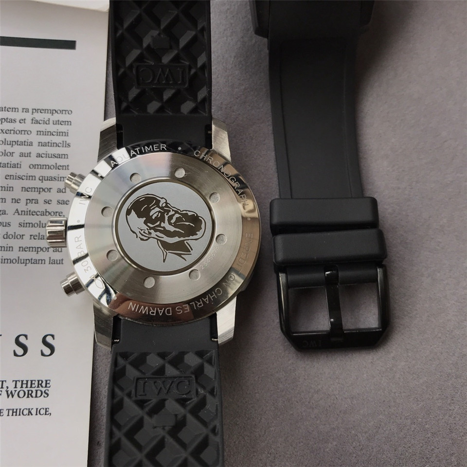 IWC Black Rubber Chronograph - IWC Schaffhausen Black Rubber - Image 6