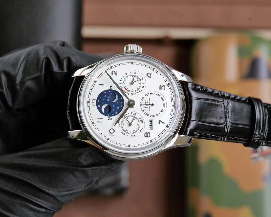 IWC Perpetual Calendar - IWC Portugieser Perpetual Calendar White Dial - Image 4