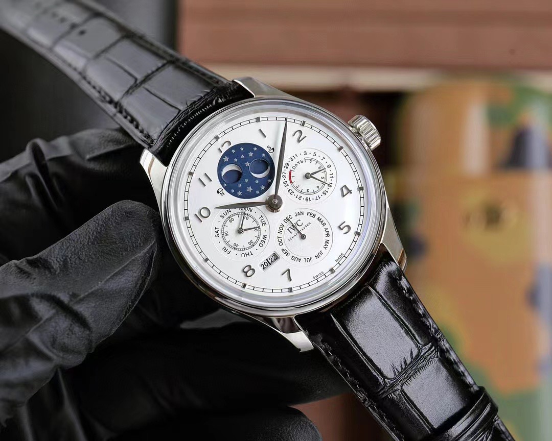 IWC Perpetual Calendar - IWC Portugieser Perpetual Calendar White Dial - Image 3