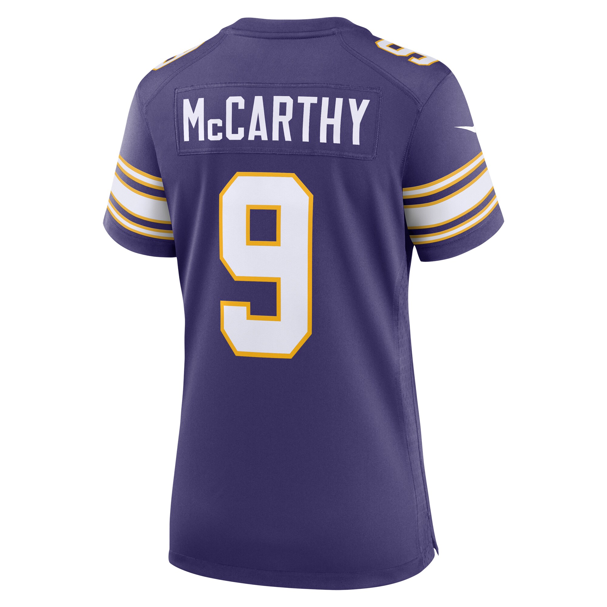 J.J. McCarthy Minnesota Vikings Nike Women's 2nd Alternate 2024 NFL Draft First Round Pick Player Game Jersey - Purple