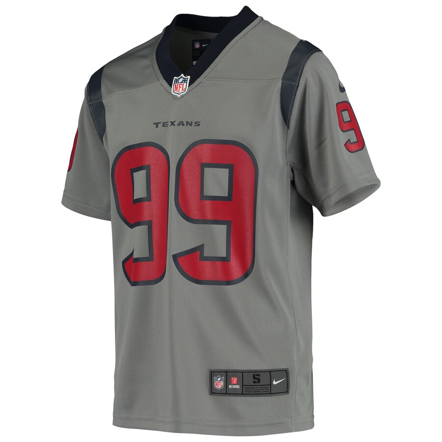 J.J. Watt Houston Texans Nike Youth Inverted Game Jersey - Gray