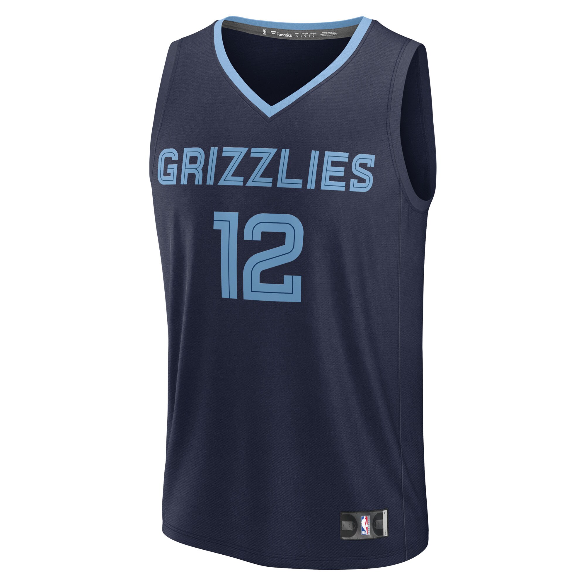 Fanatics Ja Morant Navy Jersey - Premium 2024 Grizzlies Replica