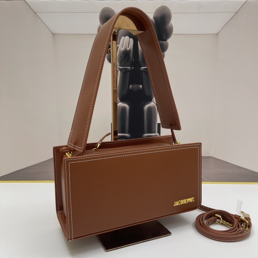 Jacquemus Bambino Long Bag Brown Shoulder FW23