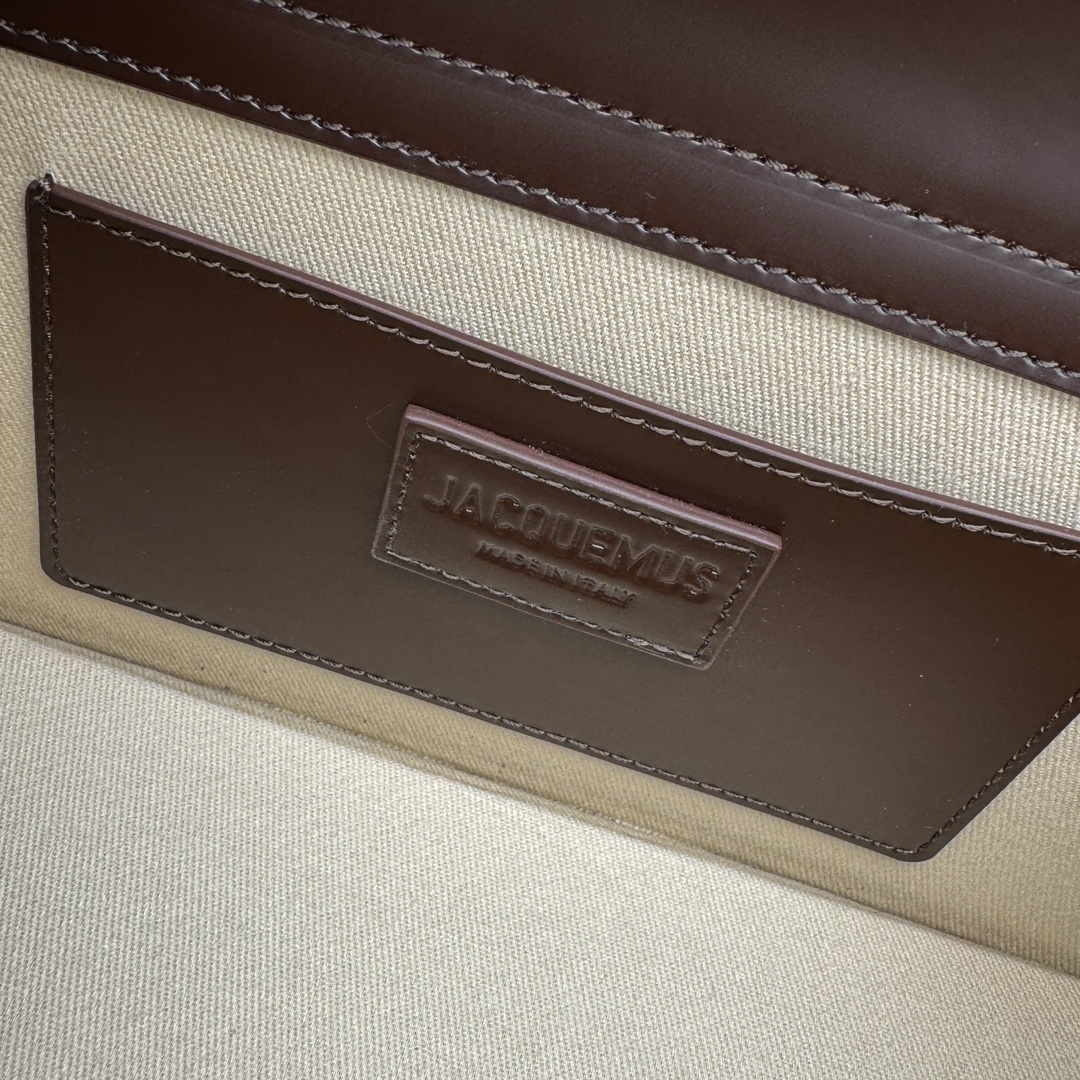 Jacquemus Black Leather Le Bambino Top Handle Bag