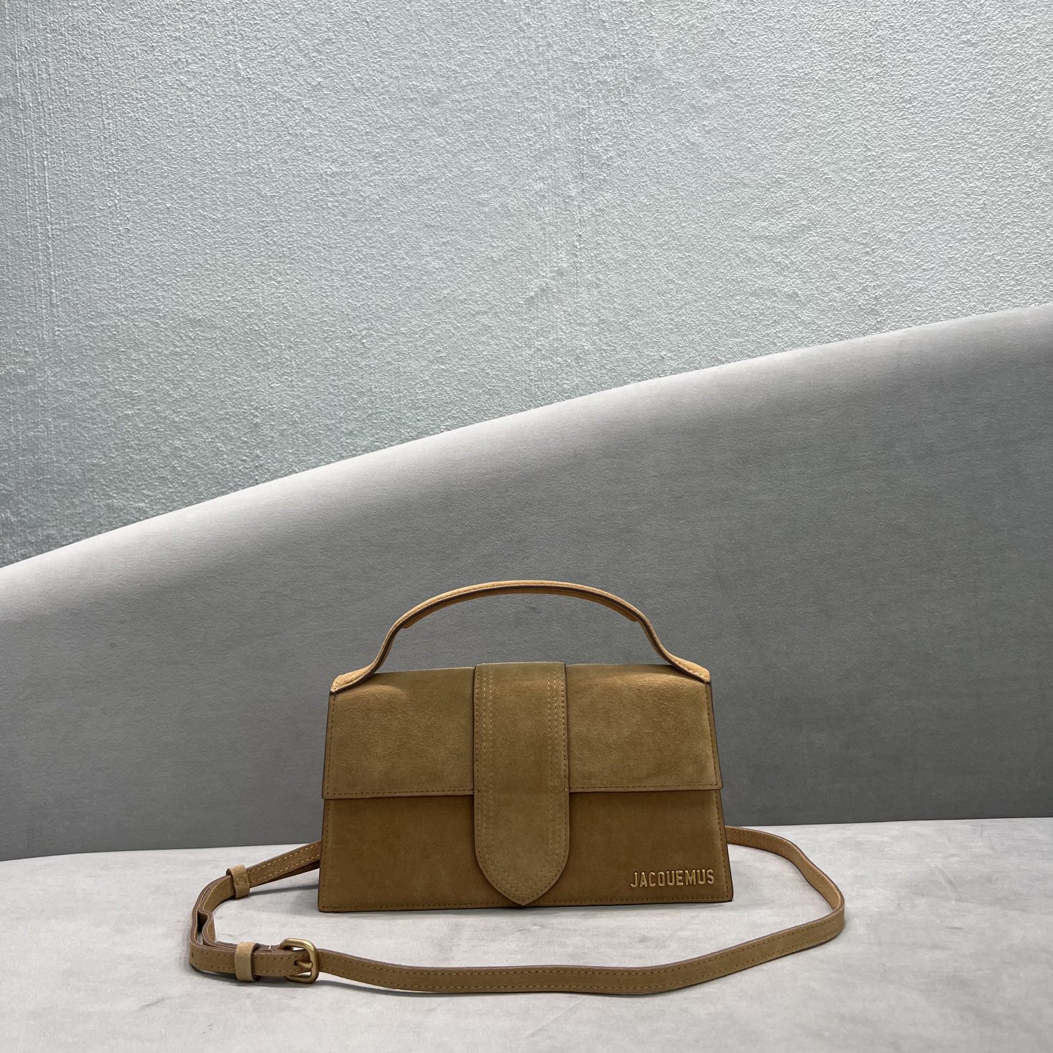 Jacquemus Brown Le Grand Bambino Suede Leather