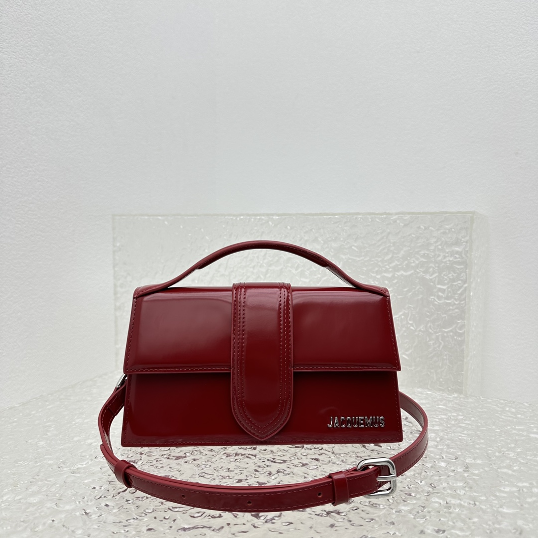 Jacquemus Le bambino leather crossbody bag Jacquemus Red in ...