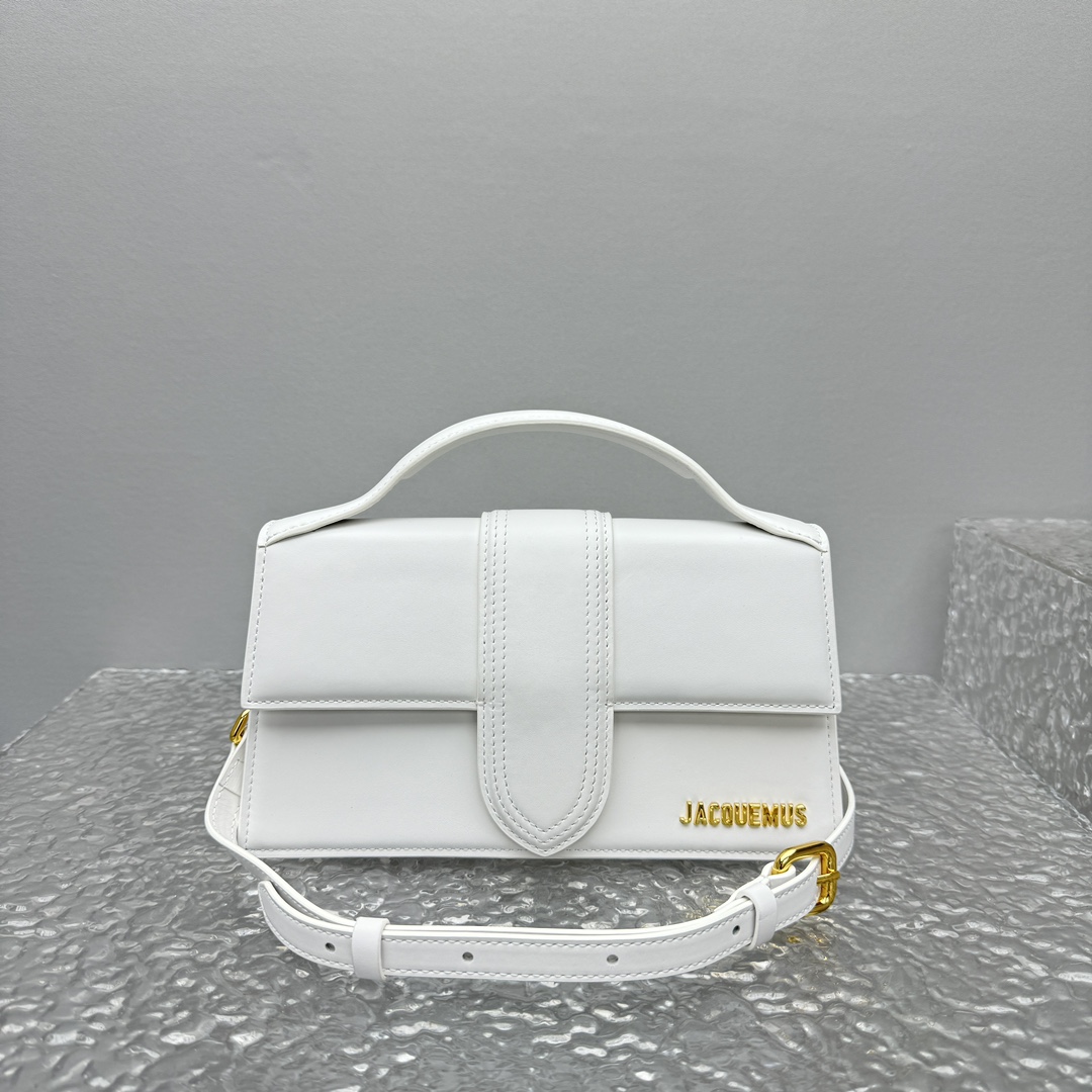 Jacquemus Le bambino leather handbag Jacquemus White in Leather