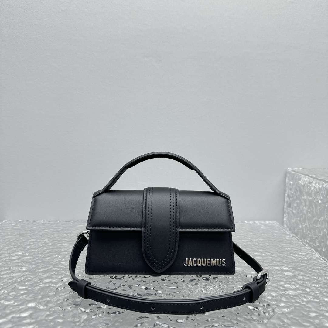 Jacquemus Le Bambino Leather Tote Bag | Black