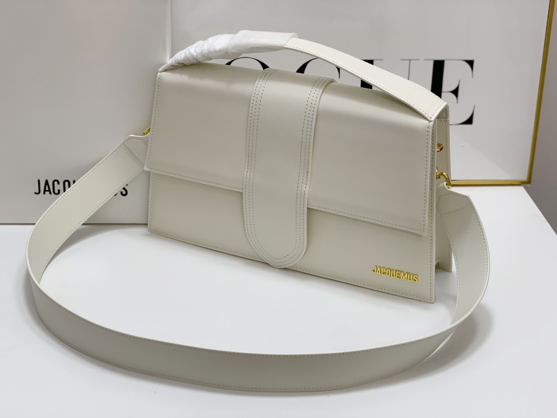 Jacquemus Le Bambino Long Shoulder Bag | white