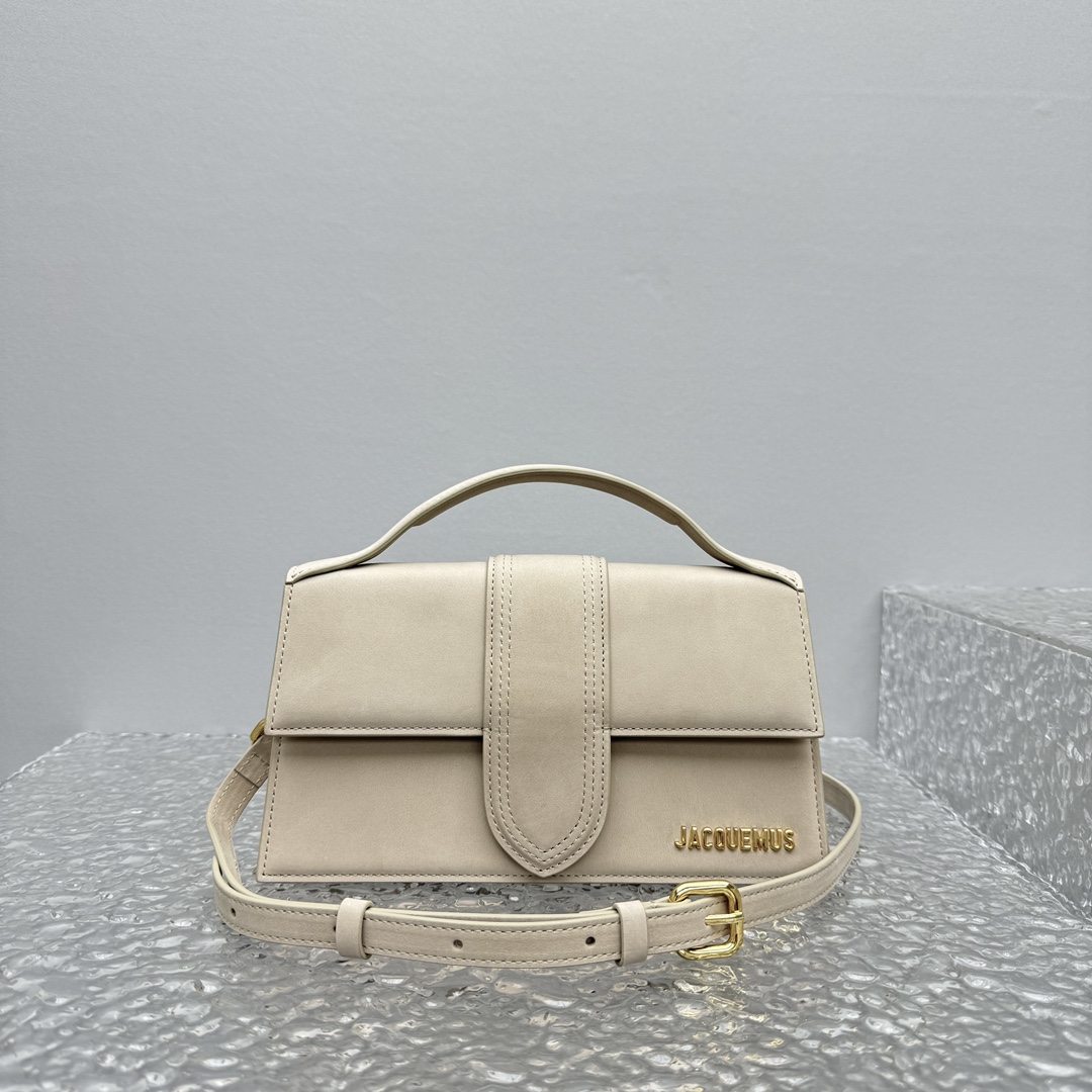 JACQUEMUS LE BAMBINO SUEDE DARK BEIGE