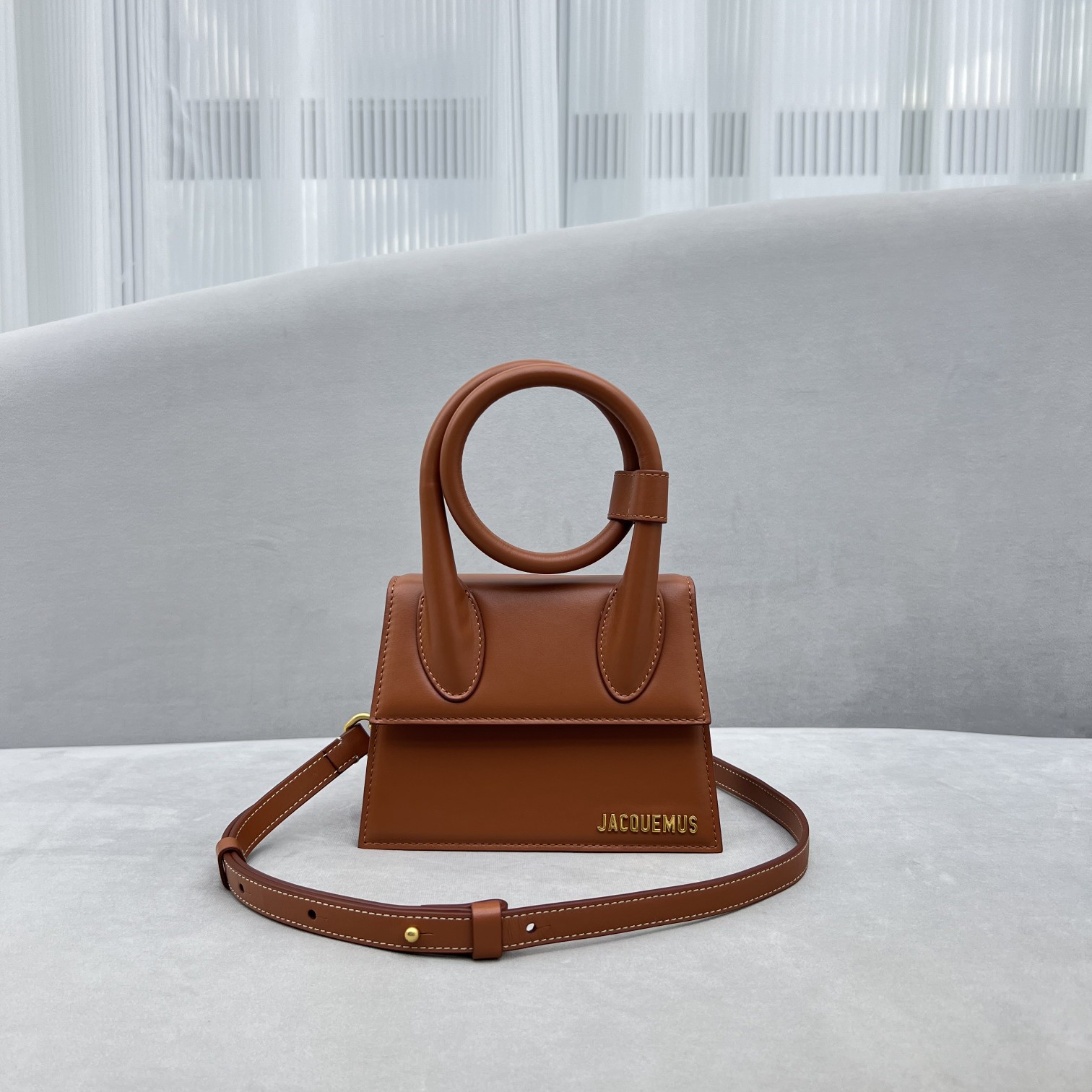 Jacquemus Le Chiquito Noeud 'Brown' Bag 213BA005-3072 Jacquemus 00909