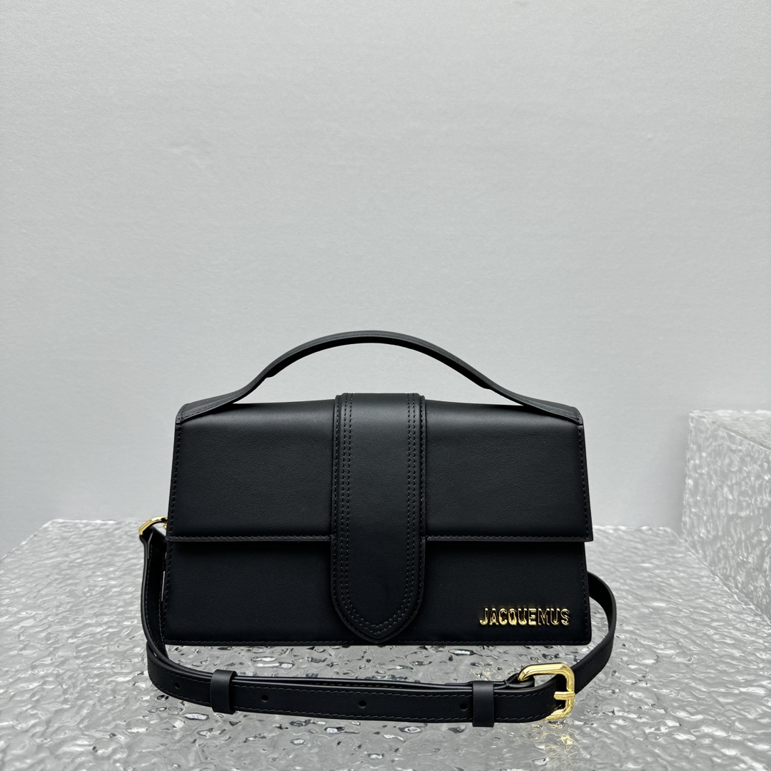 Jacquemus Le Grand Bambino Leather Crossbody Bag IN BLACK