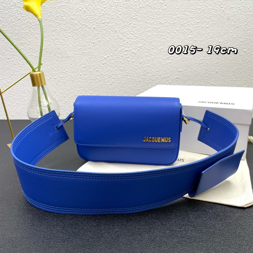 Jacquemus Pre-Owned 2021-2024 Calfskin Le Carinu bag in blue