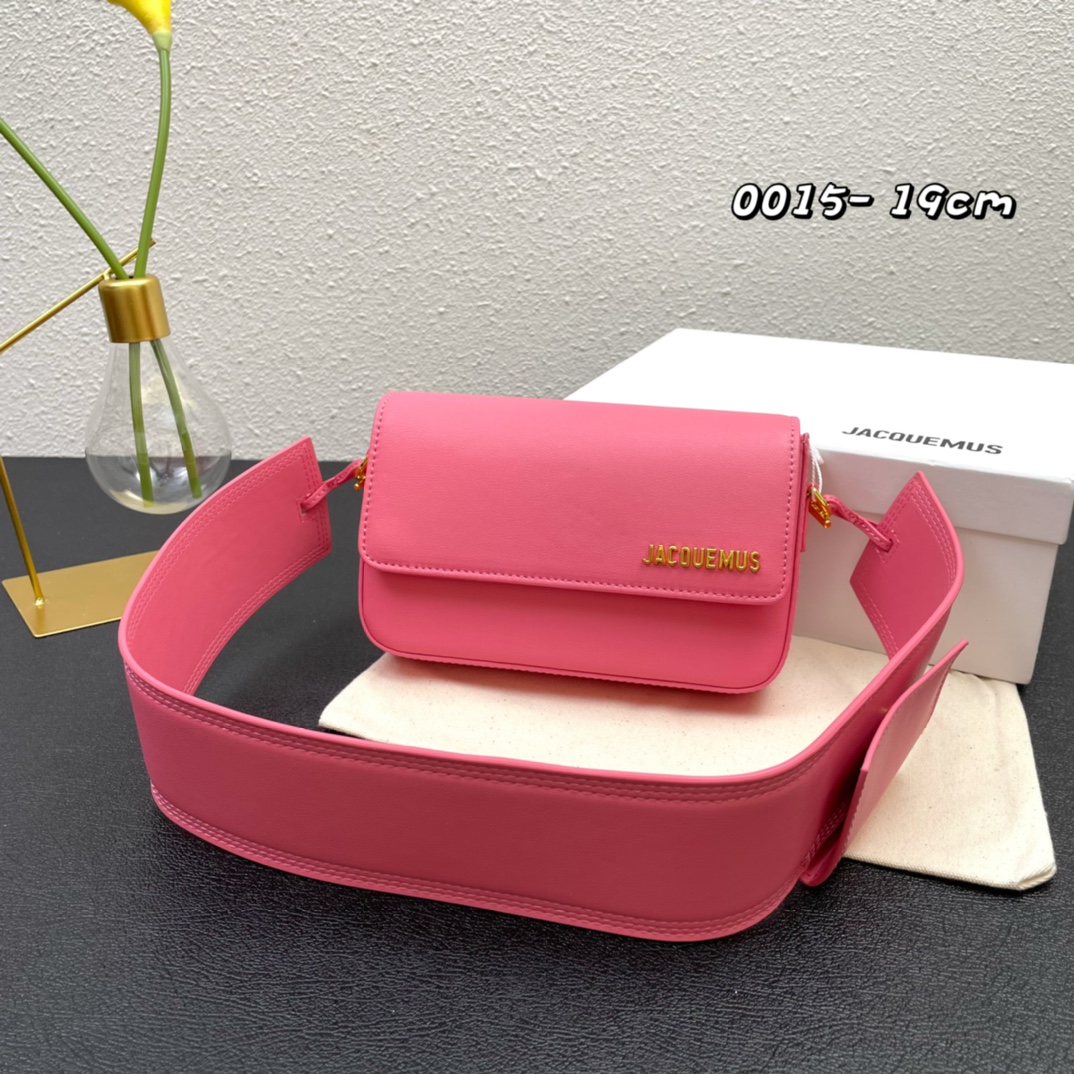 Jacquemus Pre-Owned 2021-2024 Calfskin Le Carinu bag in pink