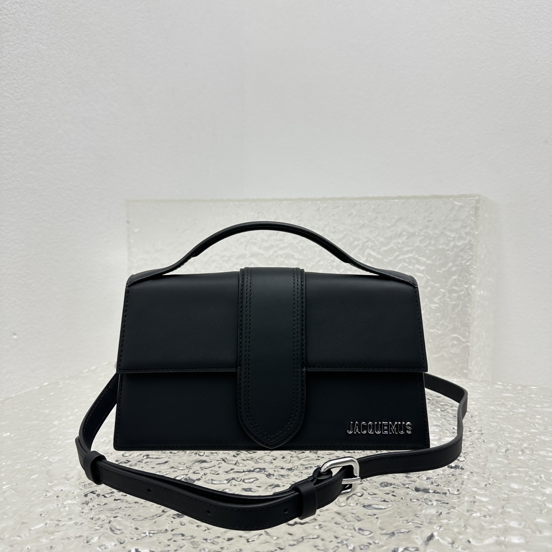 Jacquemus The Big Bambino top-handle Leather Bag black
