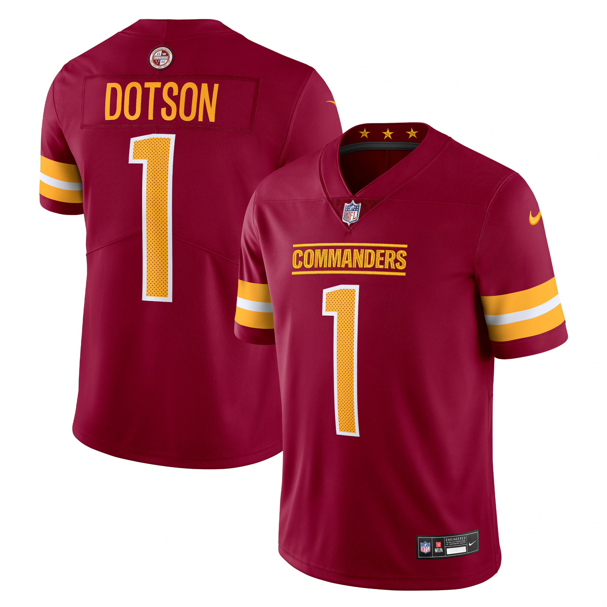 Jahan Dotson Washington Commanders Nike  Vapor Untouchable Limited Jersey - Burgundy