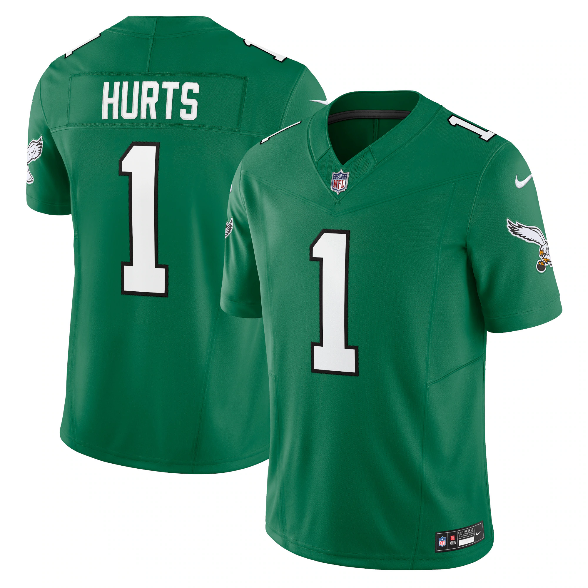 Jalen Hurts Philadelphia Eagles Nike Alternate Vapor F.U.S.E. Limited Jersey - Kelly Green