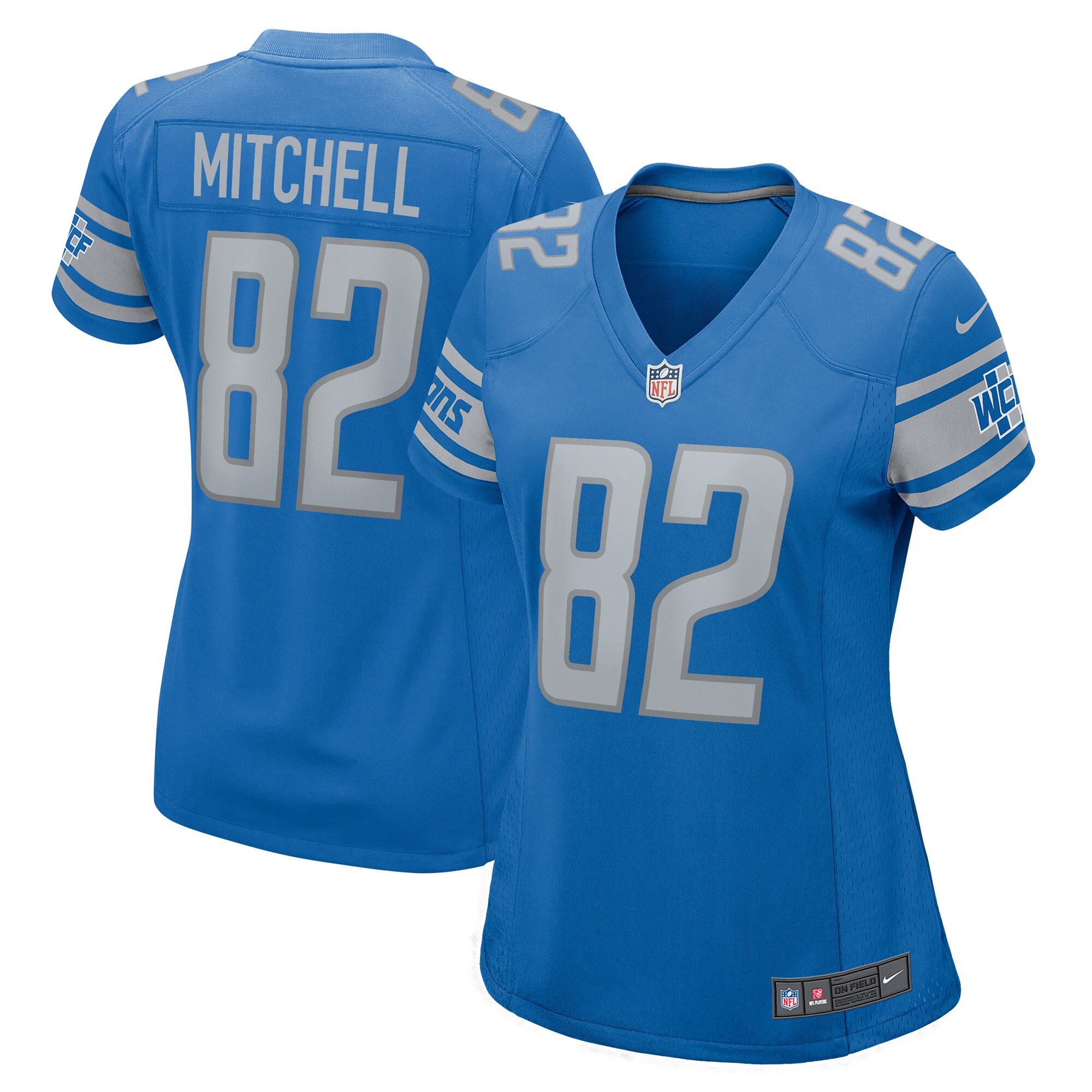 James Mitchell Detroit Lions Nike Women's Player Game Jersey - Blue