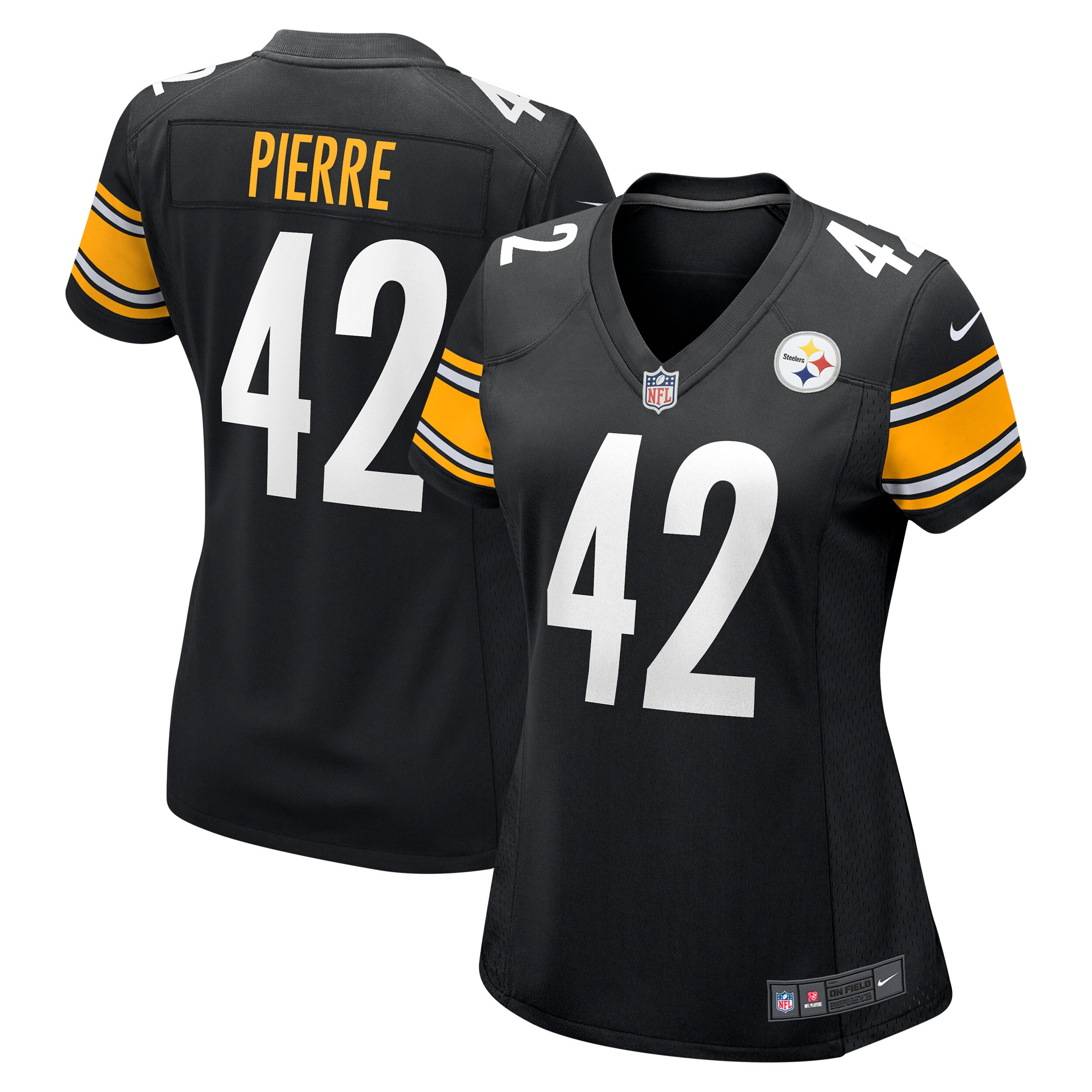 James Pierre Pittsburgh Steelers Nike Women's Team Game Jersey - Black