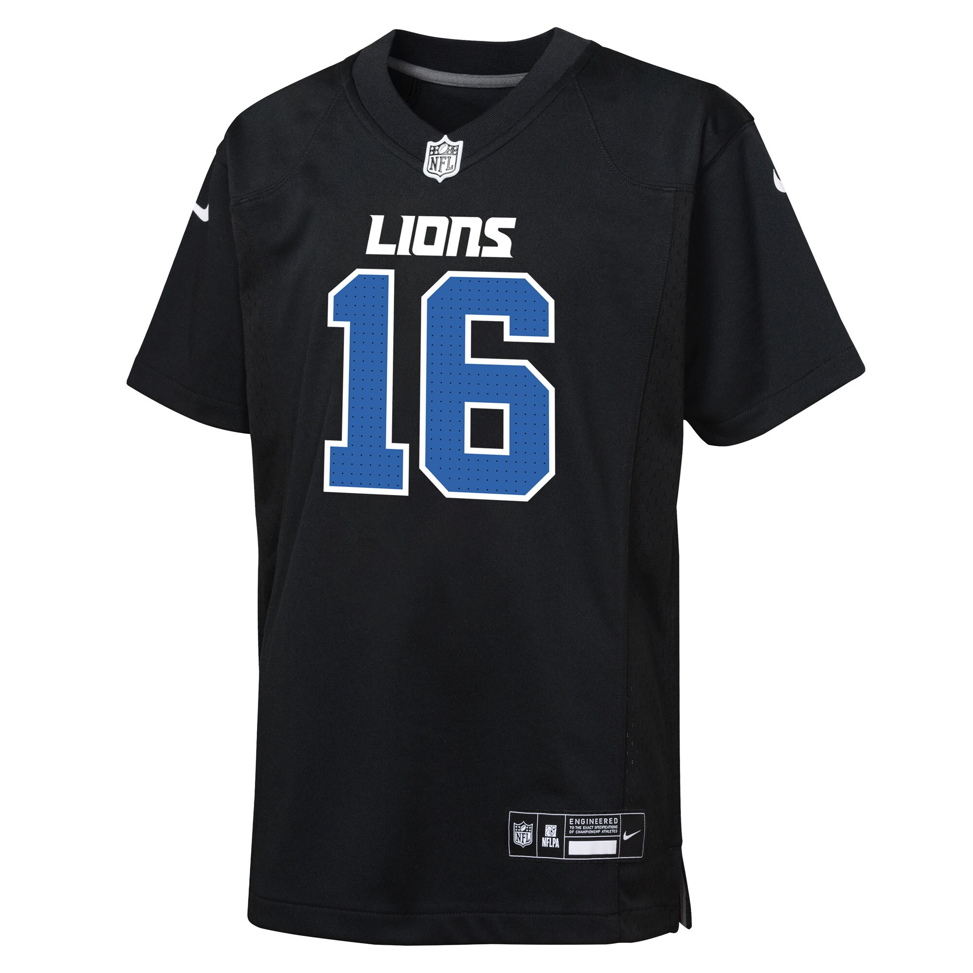 Jared Goff Detroit Lions Nike Youth Fashion Game Jersey - Carbon Black
