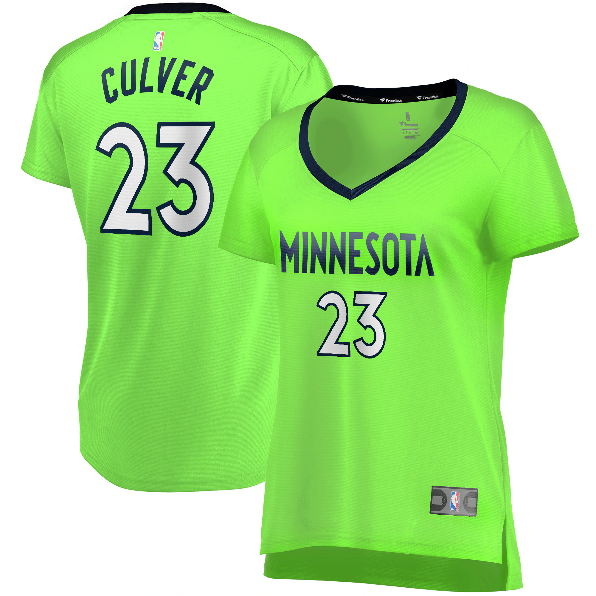 Jarrett Culver Timberwolves Women's #23 Jersey Green – Stunning Replica
