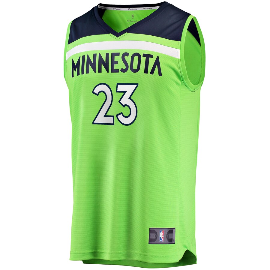 Exclusive Fanatics Jarrett Culver Green Jersey #23 - Youth Timberwolves Replica