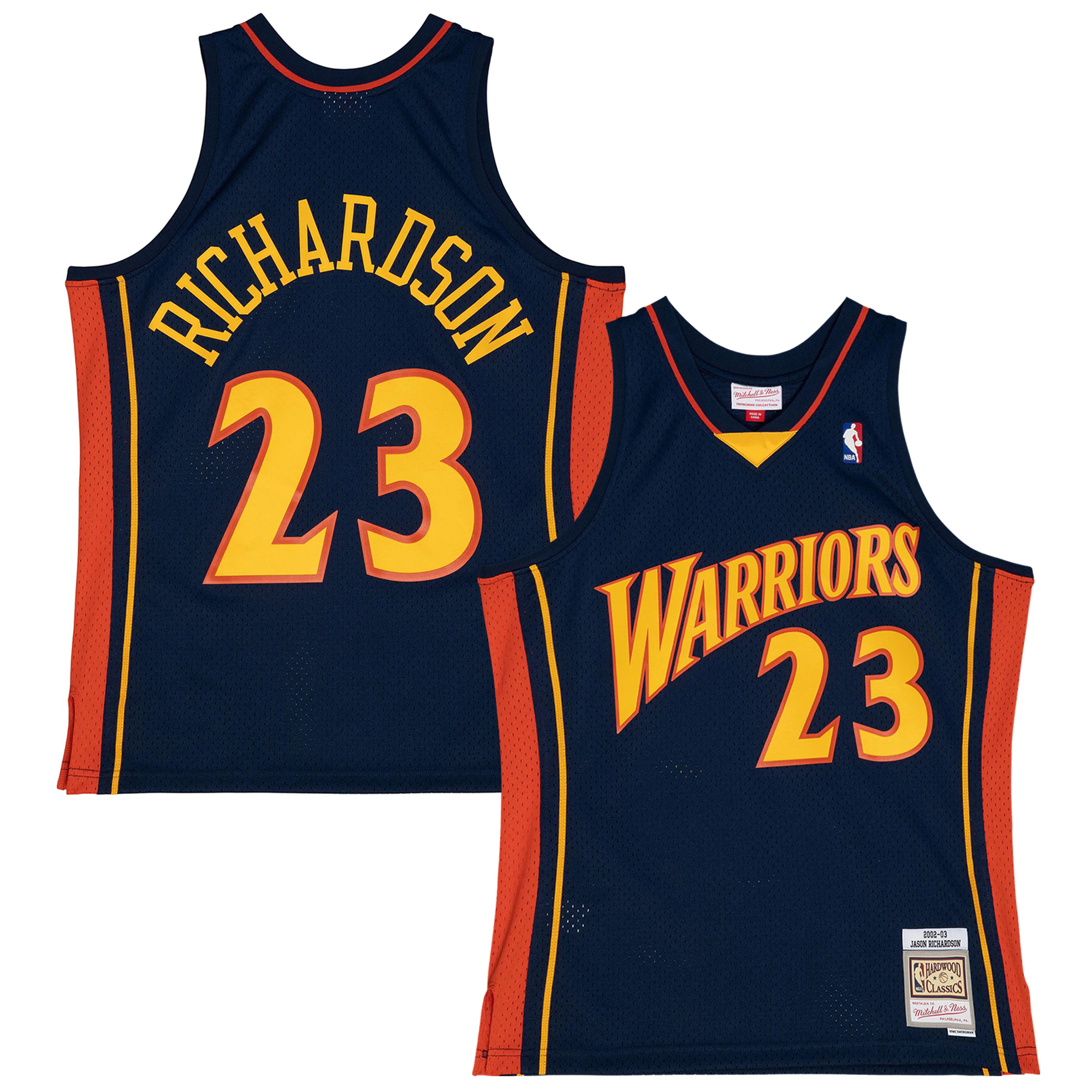 Jason Richardson Warriors Jersey 2002/03 | Premium Mitchell & Ness #23 Swingman