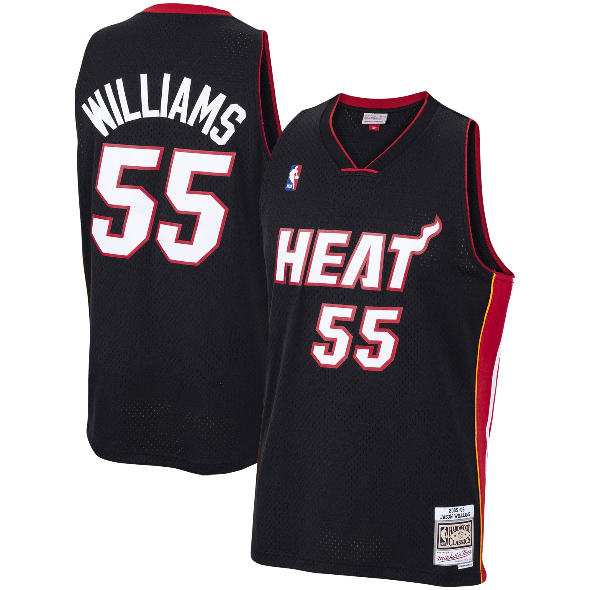 Mitchell & Ness Jason Williams Black Jersey – Premium 2005-06 Heat Fan Gear