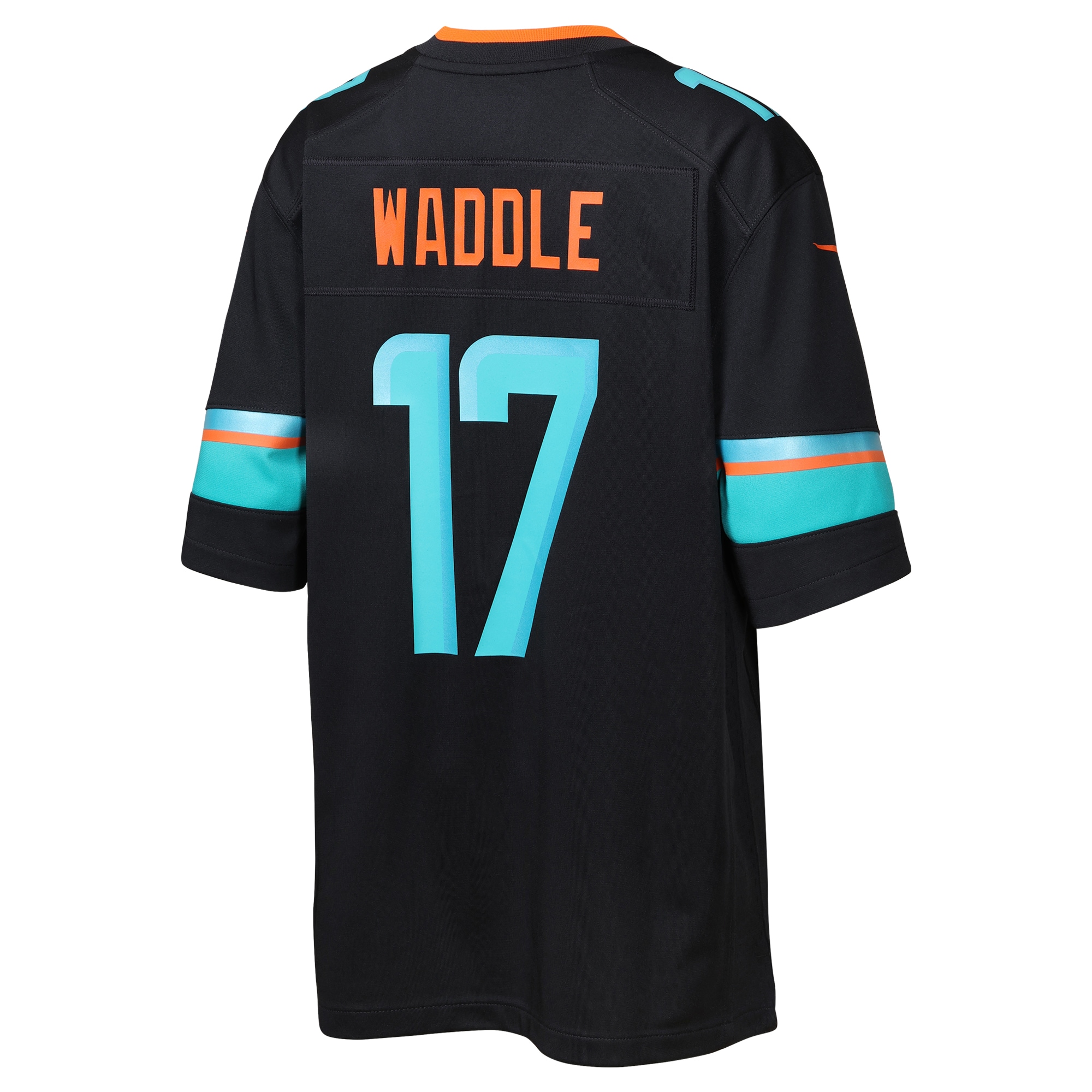Jaylen Waddle Miami Dolphins Nike Youth 2025 Rivalries Collection Game Jersey – Pitch Blue
