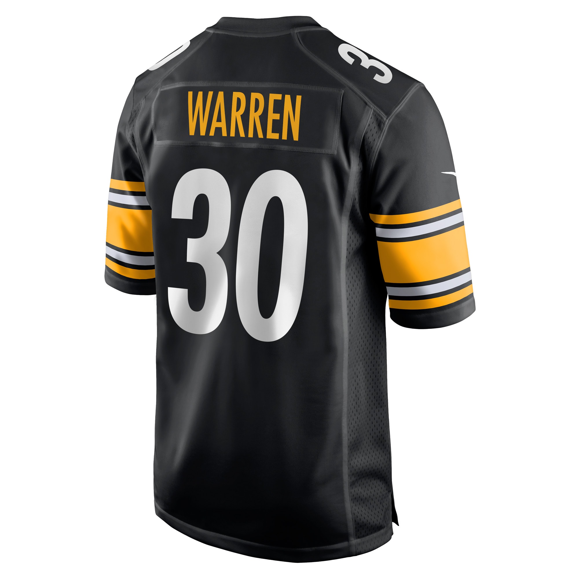 Jaylen Warren Pittsburgh Steelers Nike Game Player Jersey – Black