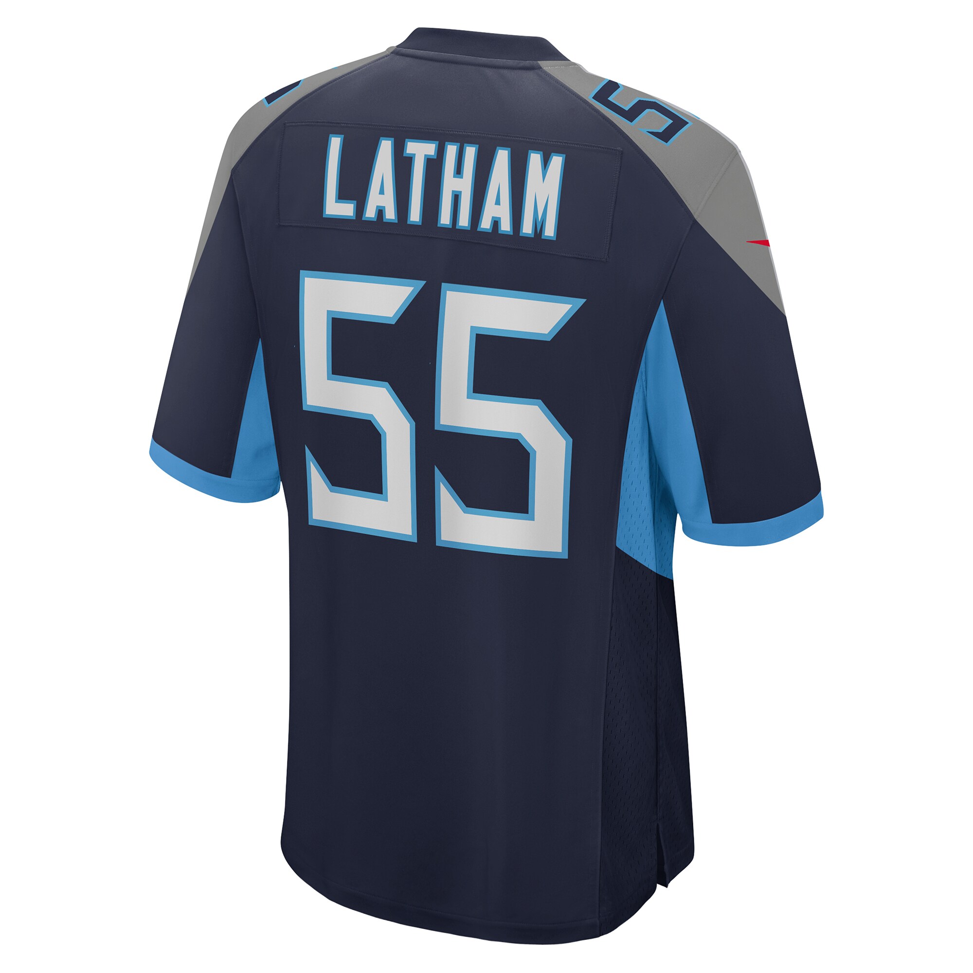 JC Latham Tennessee Titans Nike 2024 NFL Draft First Round Pick Player Game Jersey - Navy