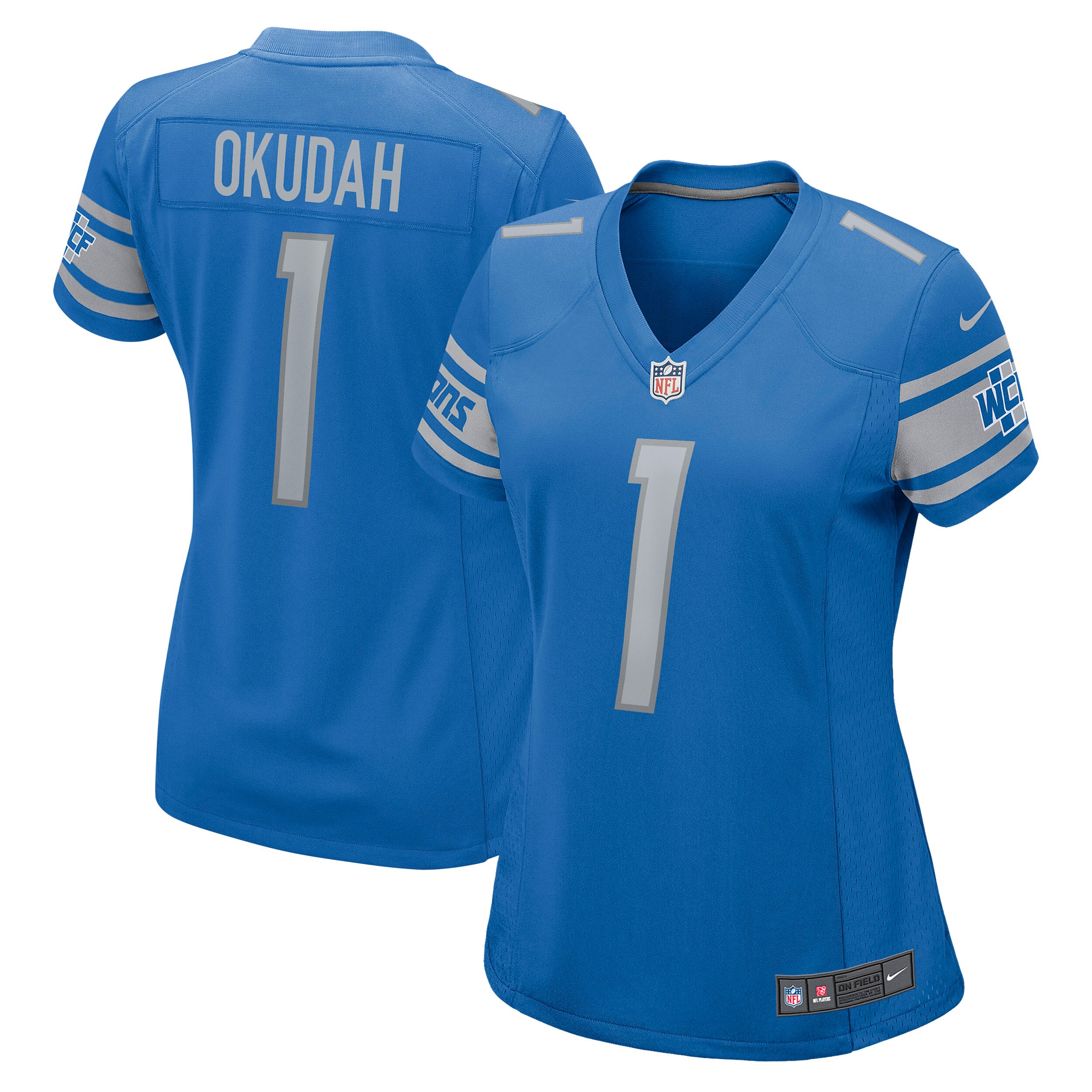 Jeff Okudah Detroit Lions Nike Women's Game Jersey - Blue
