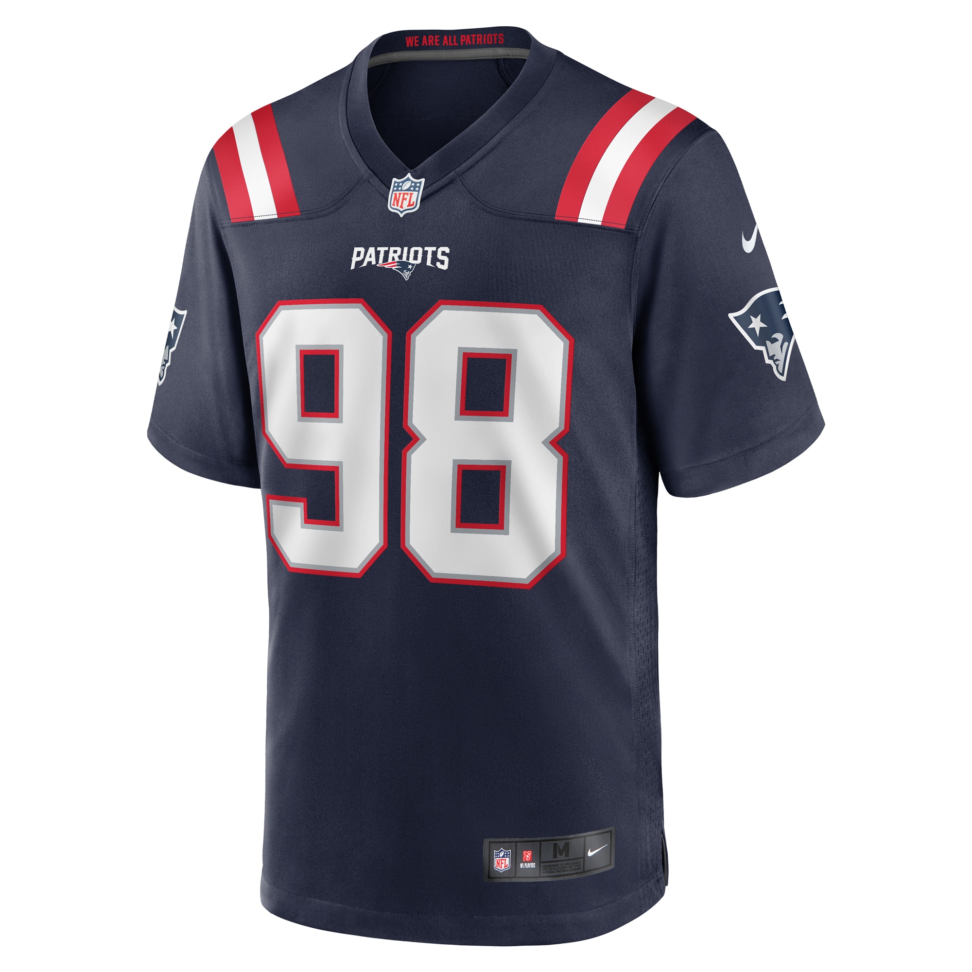 Jeremiah Pharms Jr. New England Patriots Nike  Game Jersey -  Navy