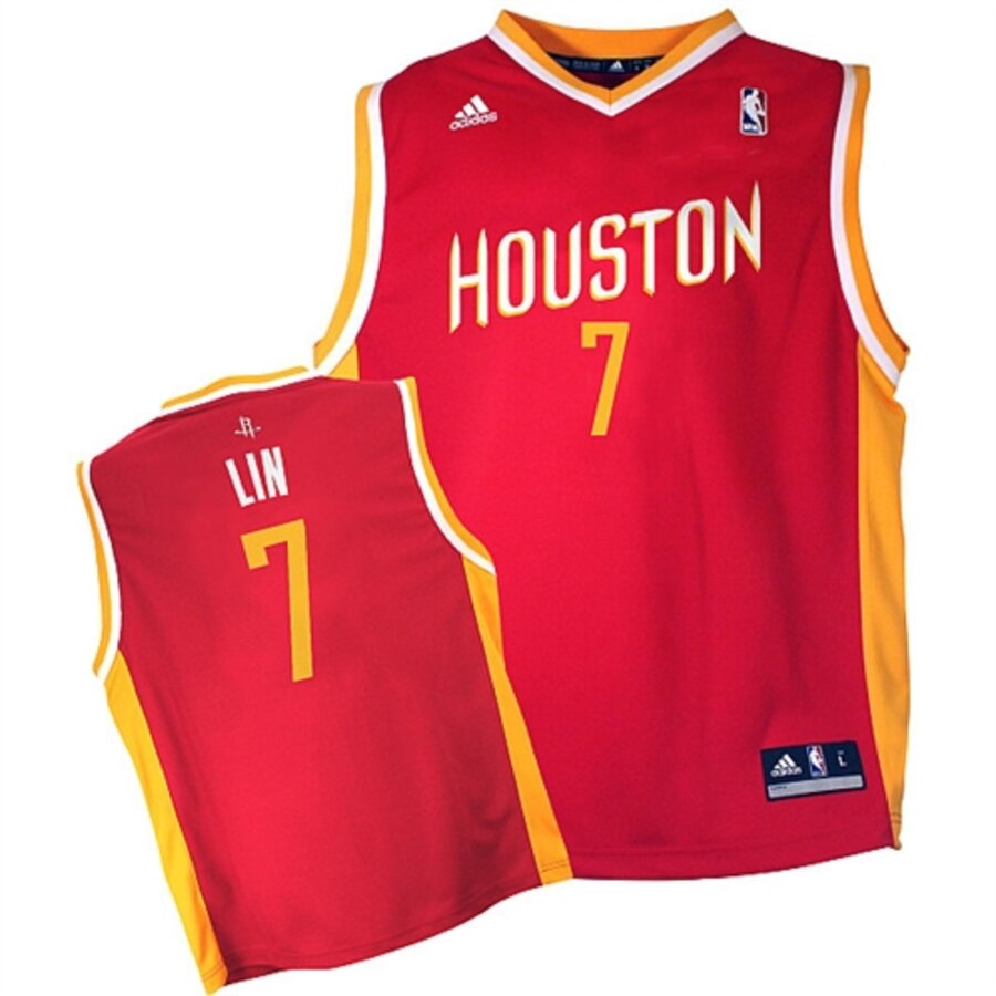 Adidas Jeremy Lin Rockets Red Jersey #7 - Amazing Youth Replica