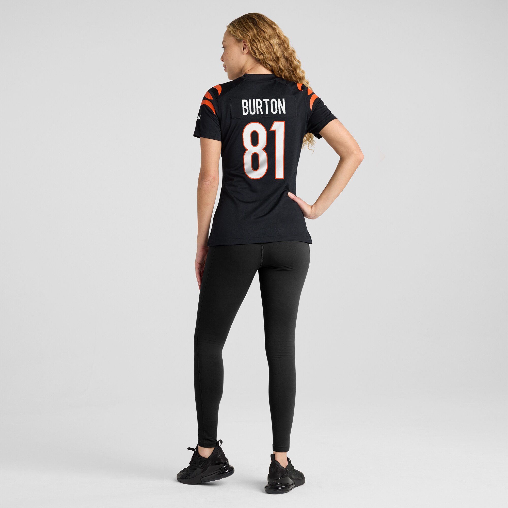 Jermaine Burton Cincinnati Bengals Nike Women's  Game Jersey -  Black