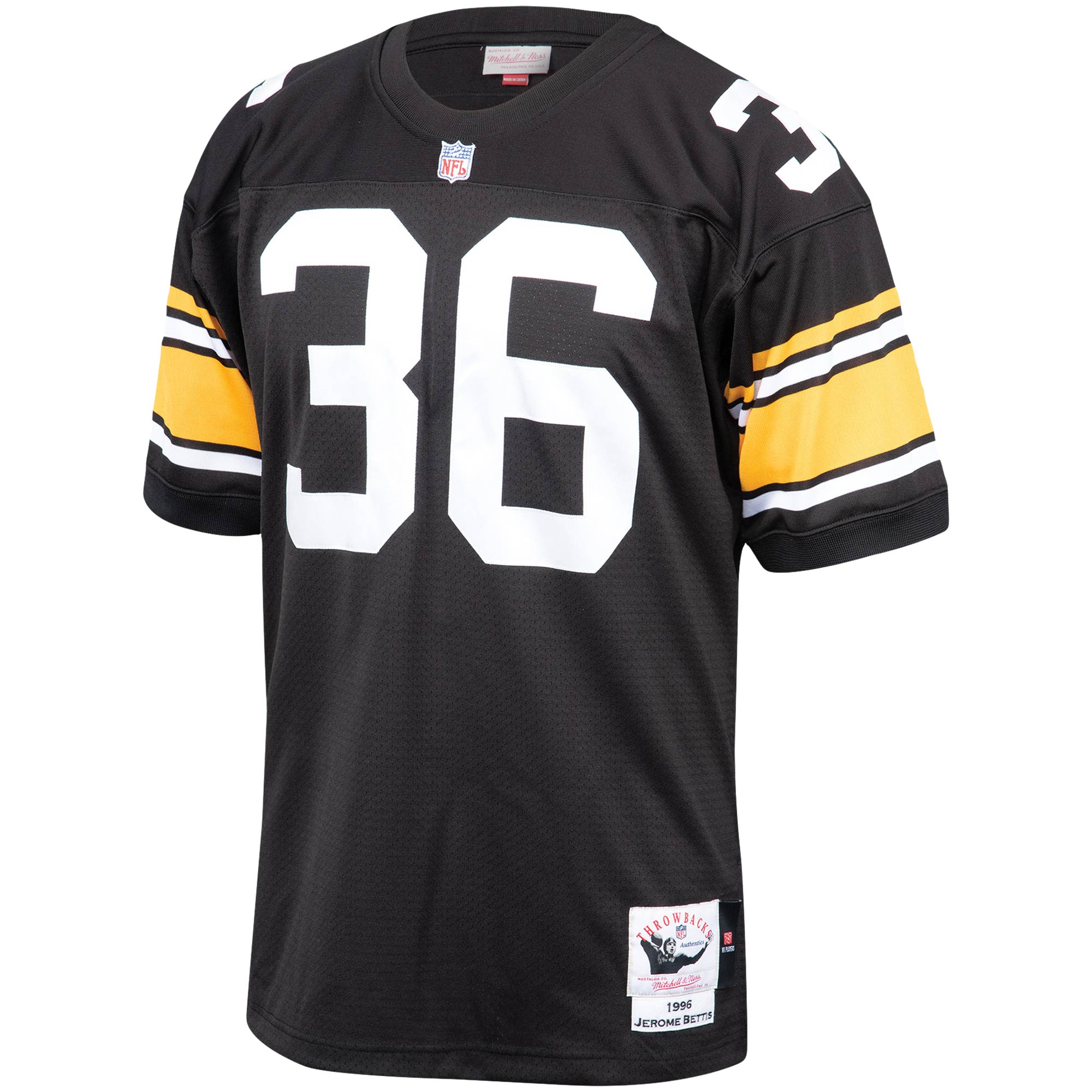Jerome Bettis Pittsburgh Steelers 1996 Mitchell & Ness Authentic Throwback Retired Player Jersey - Black
